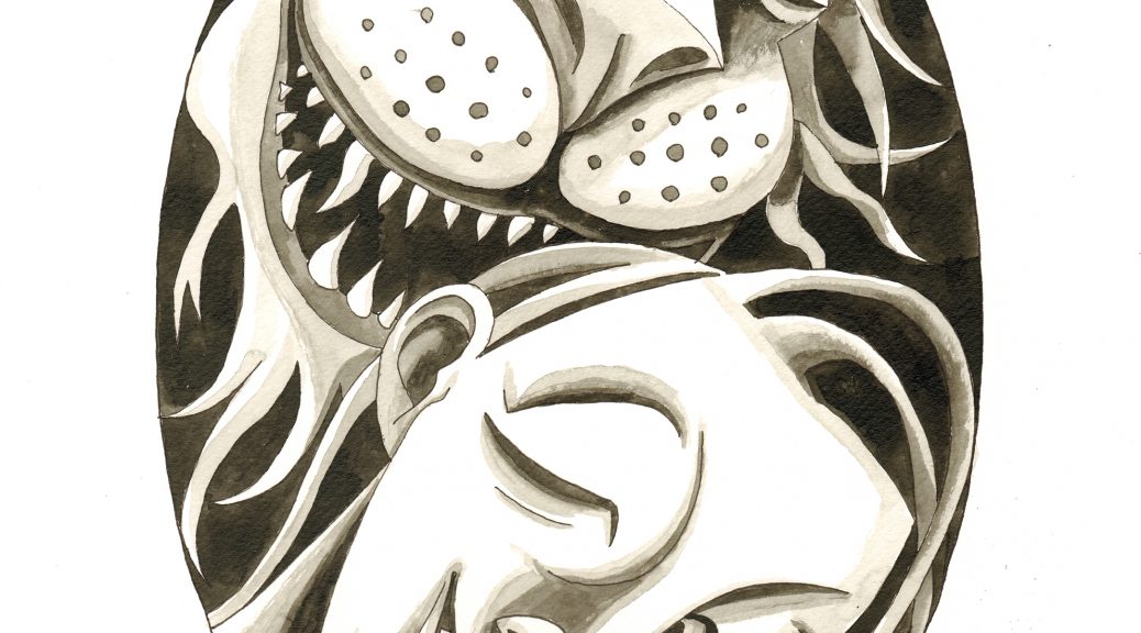 loewe-und-frau-klein